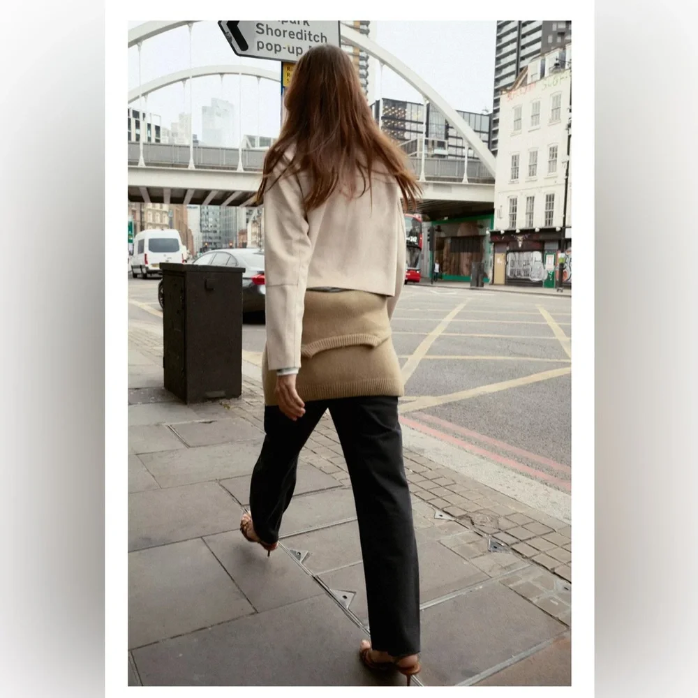 NWOT ZARA Faux Suede Cropped Jacket - Picture 3 of 13